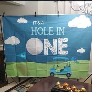 1st Birthday Golf Banner